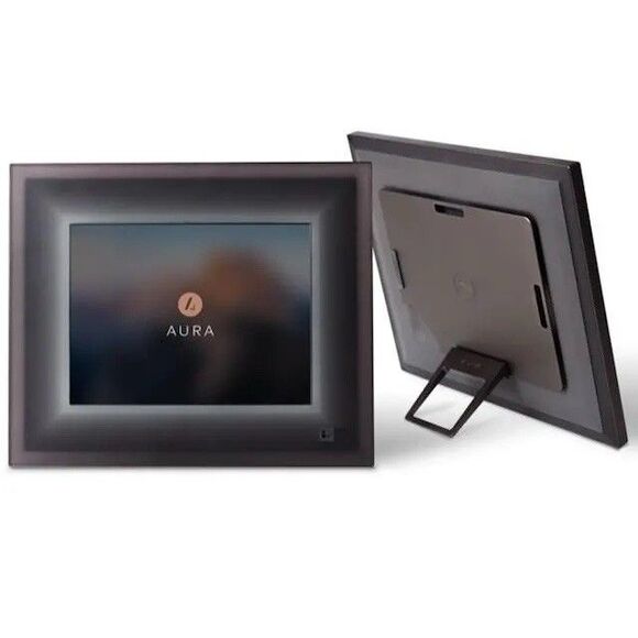 Aura Smart Digital HD Screen Display Picture Frame Charcoal/Black 11.5” PU1-1601 - Picture 1 of 16
